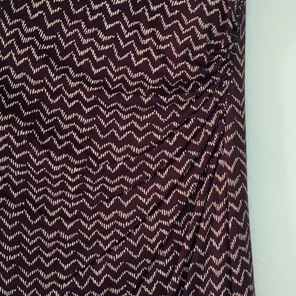 LOFT Black w/ White Pattern Cocktail Sheath Dress - Picture 2 of 4